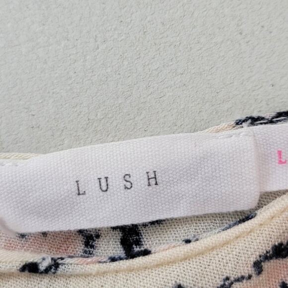 Anthropologie Lush Shirt Womens Large Cottagecore Whimsical Fairycore Flowy Boho - Picture 7 of 8